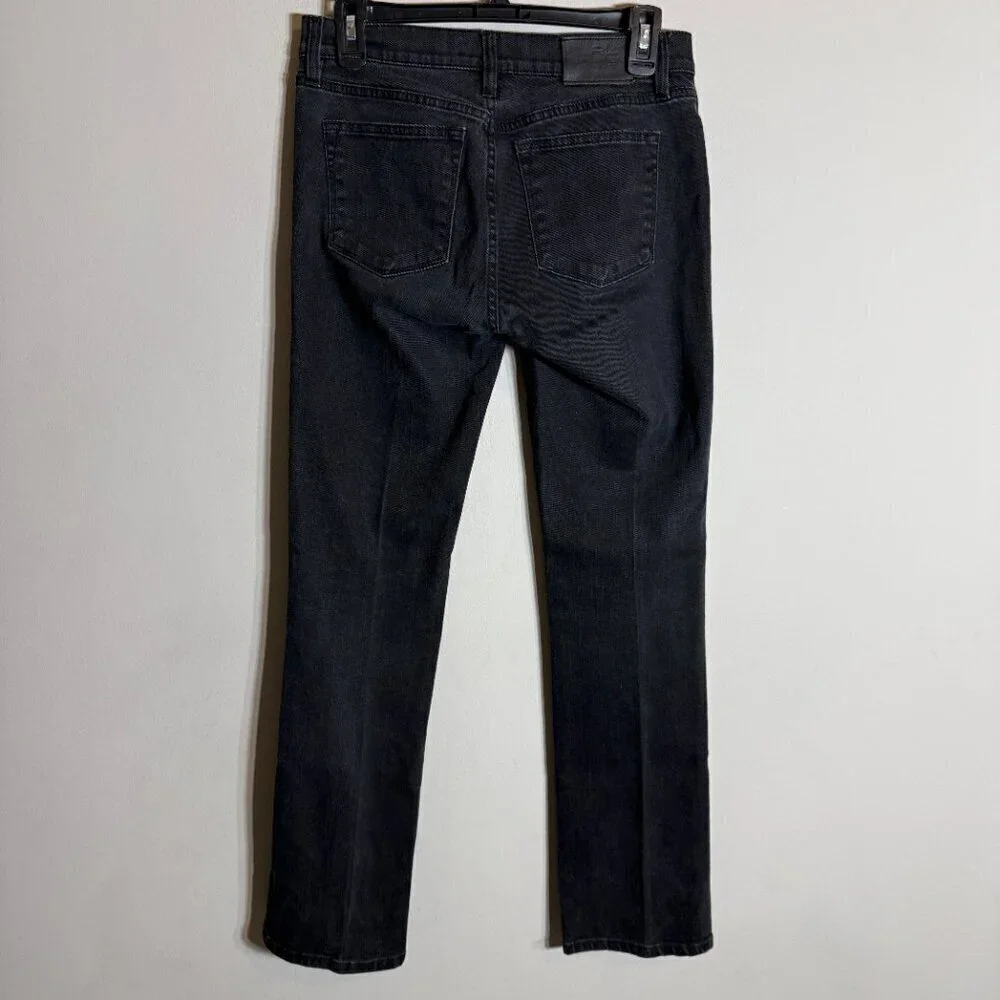 Vintage Lauren Ralph Lauren Straight Leg Denim Jeans Women's 2 Black Low Rise - Picture 7 of 11